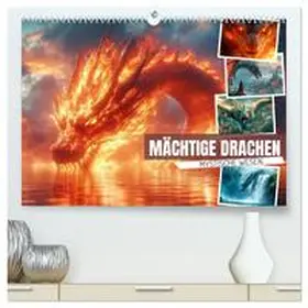 Viola / CALVENDO |  MÄCHTIGE DRACHEN Mystische Wesen (hochwertiger Premium Wandkalender 2026 DIN A2 quer), Kunstdruck in Hochglanz | Sonstiges |  Sack Fachmedien