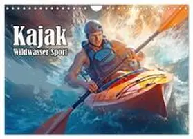 Brunner-Klaus / CALVENDO |  Kayak Wildwasser Sport (Wandkalender 2026 DIN A4 quer), CALVENDO Monatskalender | Sonstiges |  Sack Fachmedien