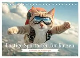 CALVENDO / Tapper |  Lustige Sportarten für Katzen (Tischkalender 2026 DIN A5 quer), CALVENDO Monatskalender | Sonstiges |  Sack Fachmedien