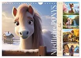 Löwer / CALVENDO |  Niedliche Ponys (Wandkalender 2026 DIN A4 quer), CALVENDO Monatskalender | Sonstiges |  Sack Fachmedien
