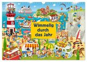 Krätschmer / CALVENDO |  Wimmelig durch das Jahr (Wandkalender 2026 DIN A3 quer), CALVENDO Monatskalender | Sonstiges |  Sack Fachmedien