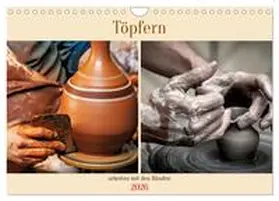 Michel / CALVENDO |  Töpfern arbeiten mit den Händen (Wandkalender 2026 DIN A4 quer), CALVENDO Monatskalender | Sonstiges |  Sack Fachmedien