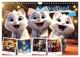 Löwer / CALVENDO |  CatDogBand (Wandkalender 2026 DIN A4 quer), CALVENDO Monatskalender | Sonstiges |  Sack Fachmedien