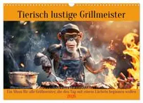 CALVENDO / Rübsamen |  Tierisch lustige Grillmeister (Wandkalender 2026 DIN A3 quer), CALVENDO Monatskalender | Sonstiges |  Sack Fachmedien