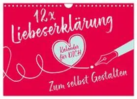 CALVENDO |  12 x Liebeserklärung - Bastelkalender (Wandkalender 2026 DIN A4 quer), CALVENDO Monatskalender | Sonstiges |  Sack Fachmedien