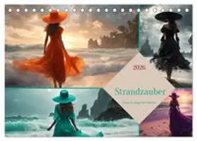 CALVENDO / Paul - Babetts Bildergalerie |  Strandzauber- Frauen in eleganten Kleidern (Tischkalender 2026 DIN A5 quer), CALVENDO Monatskalender | Sonstiges |  Sack Fachmedien