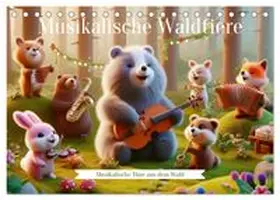CALVENDO / Michalzik |  Musikalische Waldtiere (Tischkalender 2026 DIN A5 quer), CALVENDO Monatskalender | Sonstiges |  Sack Fachmedien