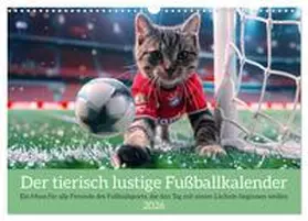 Rübsamen / CALVENDO |  Der tierisch lustige Fußballkalender (Wandkalender 2026 DIN A3 quer), CALVENDO Monatskalender | Sonstiges |  Sack Fachmedien