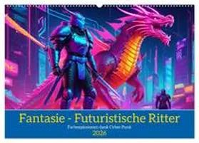 Kleemann / CALVENDO |  Fantasie - Futuristische Ritter (Wandkalender 2026 DIN A2 quer), CALVENDO Monatskalender | Sonstiges |  Sack Fachmedien