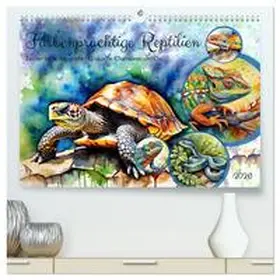 Kleemann / CALVENDO |  Farbenprächtige Reptilien (hochwertiger Premium Wandkalender 2026 DIN A2 quer), Kunstdruck in Hochglanz | Sonstiges |  Sack Fachmedien