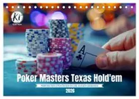 CALVENDO / Waurick |  Poker Masters Texas Hold'em (Tischkalender 2026 DIN A5 quer), CALVENDO Monatskalender | Sonstiges |  Sack Fachmedien
