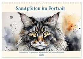 Kleemann / CALVENDO |  Samtpfoten im Portrait (Wandkalender 2026 DIN A3 quer), CALVENDO Monatskalender | Sonstiges |  Sack Fachmedien