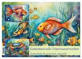Kleemann / CALVENDO |  Geheimnisvolle Unterwasserwelten (Wandkalender 2026 DIN A2 quer), CALVENDO Monatskalender | Sonstiges |  Sack Fachmedien
