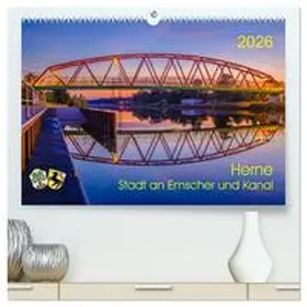 Fritsche / CALVENDO |  Herne: Stadt an Emscher und Kanal (hochwertiger Premium Wandkalender 2026 DIN A2 quer), Kunstdruck in Hochglanz | Sonstiges |  Sack Fachmedien