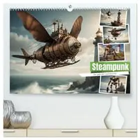 Hinz / CALVENDO |  Steampunk - Die Welt der Leuchttürme (hochwertiger Premium Wandkalender 2026 DIN A2 quer), Kunstdruck in Hochglanz | Sonstiges |  Sack Fachmedien
