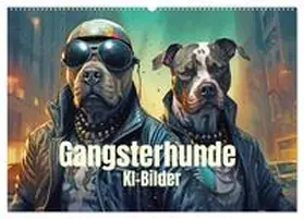 Brunner-Klaus / CALVENDO |  Gangsterhunde - KI-Bilder (Wandkalender 2026 DIN A2 quer), CALVENDO Monatskalender | Sonstiges |  Sack Fachmedien