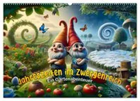 CALVENDO / artefacti |  Jahreszeiten im Zwergenreich: Ein Gartenabenteuer (Wandkalender 2026 DIN A2 quer), CALVENDO Monatskalender | Sonstiges |  Sack Fachmedien