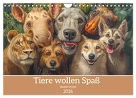 CALVENDO / Brunner-Klaus |  Tiere wollen Spaß - Humorwerke (Wandkalender 2026 DIN A4 quer), CALVENDO Monatskalender | Sonstiges |  Sack Fachmedien