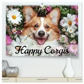Bee / CALVENDO |  Happy Corgis (hochwertiger Premium Wandkalender 2026 DIN A2 quer), Kunstdruck in Hochglanz | Sonstiges |  Sack Fachmedien