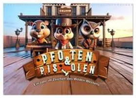 artefacti / CALVENDO |  Pfoten und Pistolen: Ein Jahr im Zeichen des Wilden Westens (Wandkalender 2026 DIN A3 quer), CALVENDO Monatskalender | Sonstiges |  Sack Fachmedien