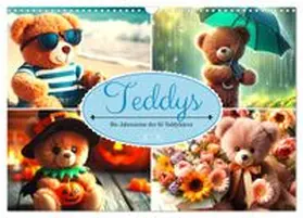 CALVENDO / Warstat |  Teddys - Die Jahresreise der KI-Teddybären (Wandkalender 2026 DIN A3 quer), CALVENDO Monatskalender | Sonstiges |  Sack Fachmedien