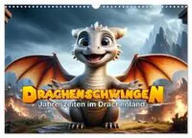 artefacti / CALVENDO |  Drachenschwingen: Jahreszeiten im Drachenland (Wandkalender 2026 DIN A3 quer), CALVENDO Monatskalender | Sonstiges |  Sack Fachmedien