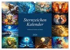 Frost / CALVENDO |  Sternzeichen-Kalender - Galaktische Porträts mit Datum (Wandkalender 2026 DIN A3 quer), CALVENDO Monatskalender | Sonstiges |  Sack Fachmedien