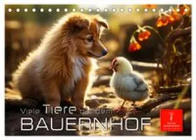 CALVENDO / Roder |  Viele Tiere auf dem Bauernhof (Tischkalender 2026 DIN A5 quer), CALVENDO Monatskalender | Sonstiges |  Sack Fachmedien