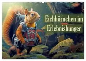 CALVENDO / Brunner-Klaus |  Eichhörnchen im Erlebnishunger (Wandkalender 2026 DIN A2 quer), CALVENDO Monatskalender | Sonstiges |  Sack Fachmedien