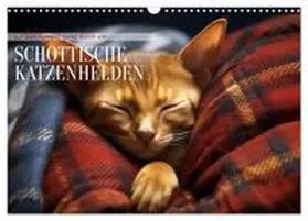 CALVENDO / Tapper |  Schottische Katzenhelden (Wandkalender 2026 DIN A3 quer), CALVENDO Monatskalender | Sonstiges |  Sack Fachmedien