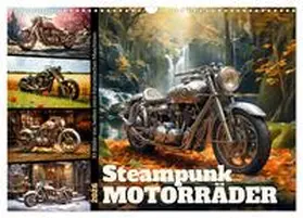 Löwer / CALVENDO |  Steampunk Motorräder (Wandkalender 2026 DIN A3 quer), CALVENDO Monatskalender | Sonstiges |  Sack Fachmedien
