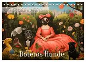 HollywayArt / CALVENDO |  Boteros Hunde - Kunstvoller Kalender im Stile des Boterismo (Tischkalender 2026 DIN A5 quer), CALVENDO Monatskalender | Sonstiges |  Sack Fachmedien