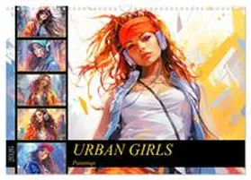 Hurley / CALVENDO |  Urban Girls. Paintings (Wandkalender 2026 DIN A3 quer), CALVENDO Monatskalender | Sonstiges |  Sack Fachmedien