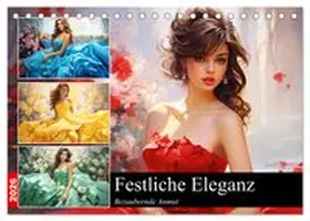 CALVENDO / Hurley |  Festliche Eleganz. Bezaubernde Anmut (Tischkalender 2026 DIN A5 quer), CALVENDO Monatskalender | Sonstiges |  Sack Fachmedien