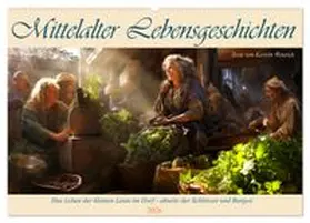 CALVENDO / Waurick |  Mittelalter Lebensgeschichten (Wandkalender 2026 DIN A2 quer), CALVENDO Monatskalender | Sonstiges |  Sack Fachmedien