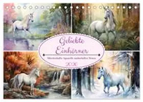 CALVENDO / Löwer |  Geliebte Einhörner (Tischkalender 2026 DIN A5 quer), CALVENDO Monatskalender | Sonstiges |  Sack Fachmedien