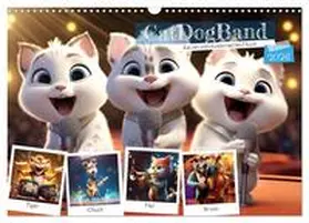 Löwer / CALVENDO |  CatDogBand (Wandkalender 2026 DIN A3 quer), CALVENDO Monatskalender | Sonstiges |  Sack Fachmedien