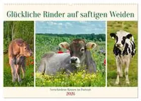 Kleemann / CALVENDO |  Glückliche Rinder auf saftigen Weiden (Wandkalender 2026 DIN A2 quer), CALVENDO Monatskalender | Sonstiges |  Sack Fachmedien