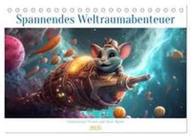 Schmidt / CALVENDO |  Spannendes Weltraumabenteuer (Tischkalender 2026 DIN A5 quer), CALVENDO Monatskalender | Sonstiges |  Sack Fachmedien