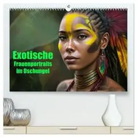 Brunner-Klaus / CALVENDO |  Exotische Frauenportraits im Dschungel (hochwertiger Premium Wandkalender 2026 DIN A2 quer), Kunstdruck in Hochglanz | Sonstiges |  Sack Fachmedien
