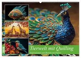 Waurick / CALVENDO |  Tierwelt mit Quilling (Wandkalender 2026 DIN A2 quer), CALVENDO Monatskalender | Sonstiges |  Sack Fachmedien