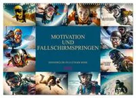 Meutzner / CALVENDO |  Motivation und Fallschirmspringen (Wandkalender 2026 DIN A2 quer), CALVENDO Monatskalender | Sonstiges |  Sack Fachmedien
