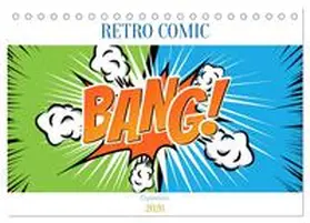 pixs:sell / CALVENDO |  Retro Comic Explosions (Tischkalender 2026 DIN A5 quer), CALVENDO Monatskalender | Sonstiges |  Sack Fachmedien