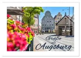 CALVENDO / Hackstein | Grüße aus Augsburg (Wandkalender 2026 DIN A2 quer), CALVENDO Monatskalender | Sonstiges | 978-3-457-56152-2 | www.sack.de