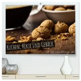 CALVENDO / Rettenberger |  Kuchen, Kekse und Gebäck - süß und lecker durch das Jahr (hochwertiger Premium Wandkalender 2026 DIN A2 quer), Kunstdruck in Hochglanz | Sonstiges |  Sack Fachmedien