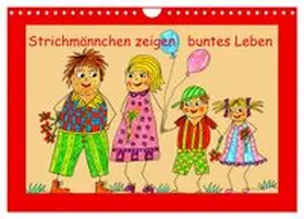CALVENDO / Sarnade |  Strichmännchen zeigen buntes Leben (Wandkalender 2026 DIN A4 quer), CALVENDO Monatskalender | Sonstiges |  Sack Fachmedien