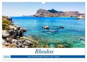 Rogalski / CALVENDO |  Rhodos - Die faszinierende Insel in der Ägäis (Wandkalender 2026 DIN A3 quer), CALVENDO Monatskalender | Sonstiges |  Sack Fachmedien