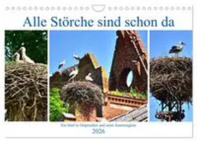 von Löwis of Menar / CALVENDO |  Alle Störche sind schon da - Ein Dorf in Ostpreußen und seine Sommergäste (Wandkalender 2026 DIN A4 quer), CALVENDO Monatskalender | Sonstiges |  Sack Fachmedien