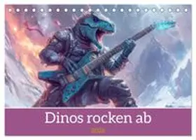 CALVENDO / Brunner-Klaus |  Dinos rocken ab (Tischkalender 2026 DIN A5 quer), CALVENDO Monatskalender | Sonstiges |  Sack Fachmedien