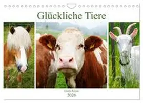 Kruse / CALVENDO |  Glückliche Tiere (Wandkalender 2026 DIN A4 quer), CALVENDO Monatskalender | Sonstiges |  Sack Fachmedien